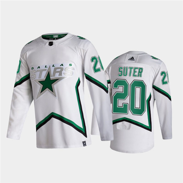 Men Dallas Stars #20 Ryan Suter Adidas 2021 Reverse Retro Jersey