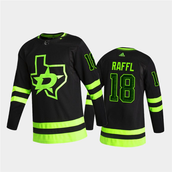 Mens Dallas Stars #18 Michael Raffl adidas Blackout Alternate Jersey