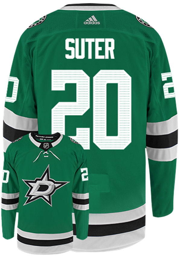 Men Dallas Stars #20 Ryan Suter adidas Home Green Jersey