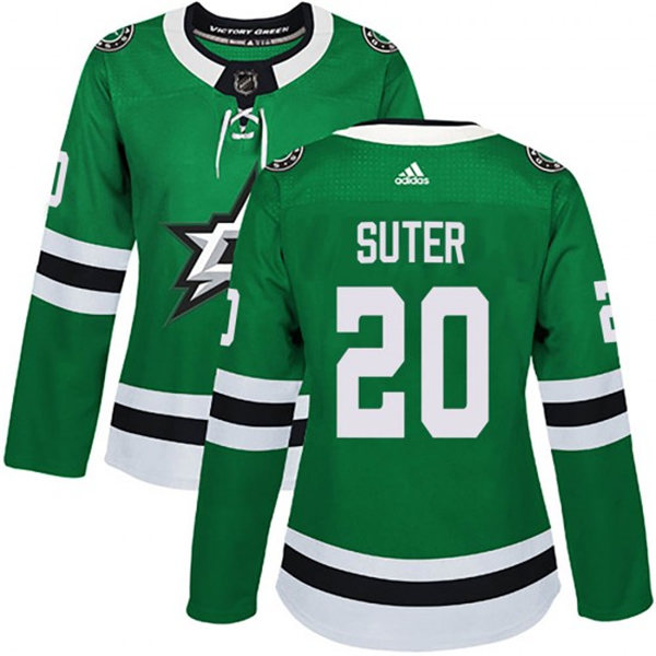 Womens Dallas Stars #20 Ryan Suter Stitched Adidas Home Green Jersey