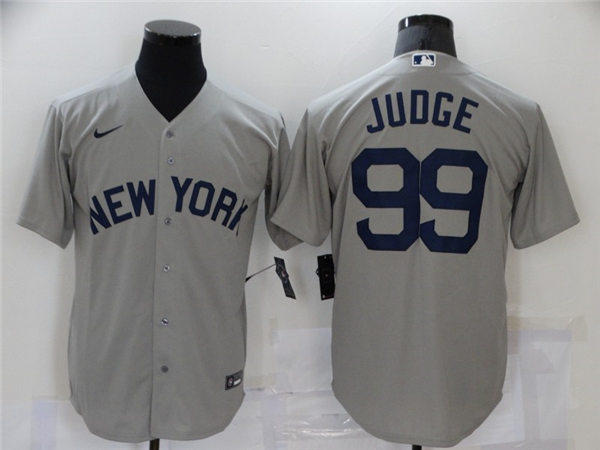 Womens New York Yankees #99 Aaron Judge Nike Gray With Name 2021 Field of Dreams Jersey