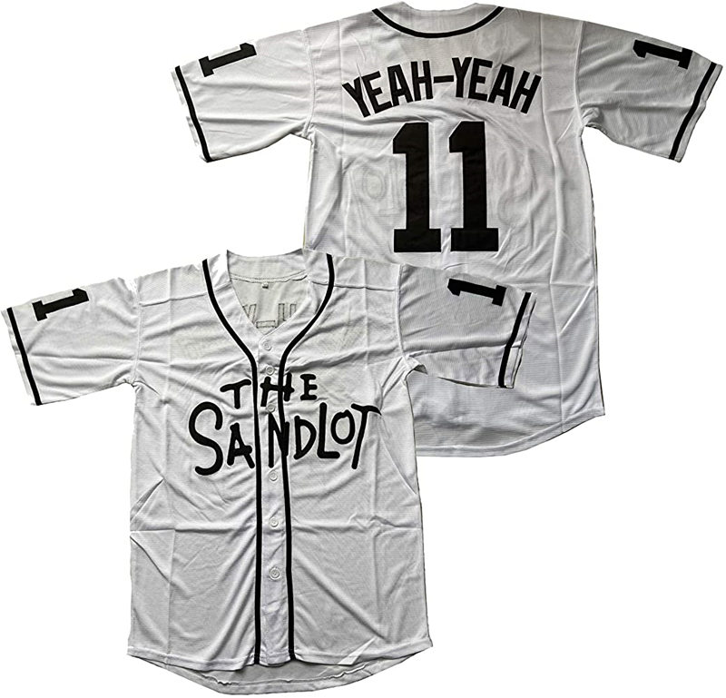Mens #11 Alan 'Yeah-Yeah' McClenna The Sandlot White Stitched Film Baseball Jersey 