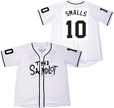 Mens #10 Scotty Smalls The Sandlot White Stitched Film Baseball Jersey 