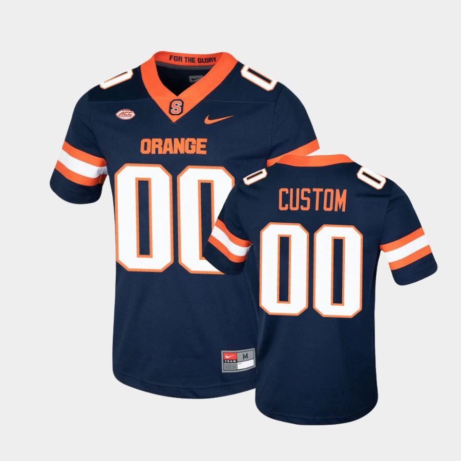 Womens Syracuse Orange Custom ERNIE DAVIS Tommy DeVito JaCobian Morgan Adrian Cole Garrett Shrader Nike Navy Football Jersey