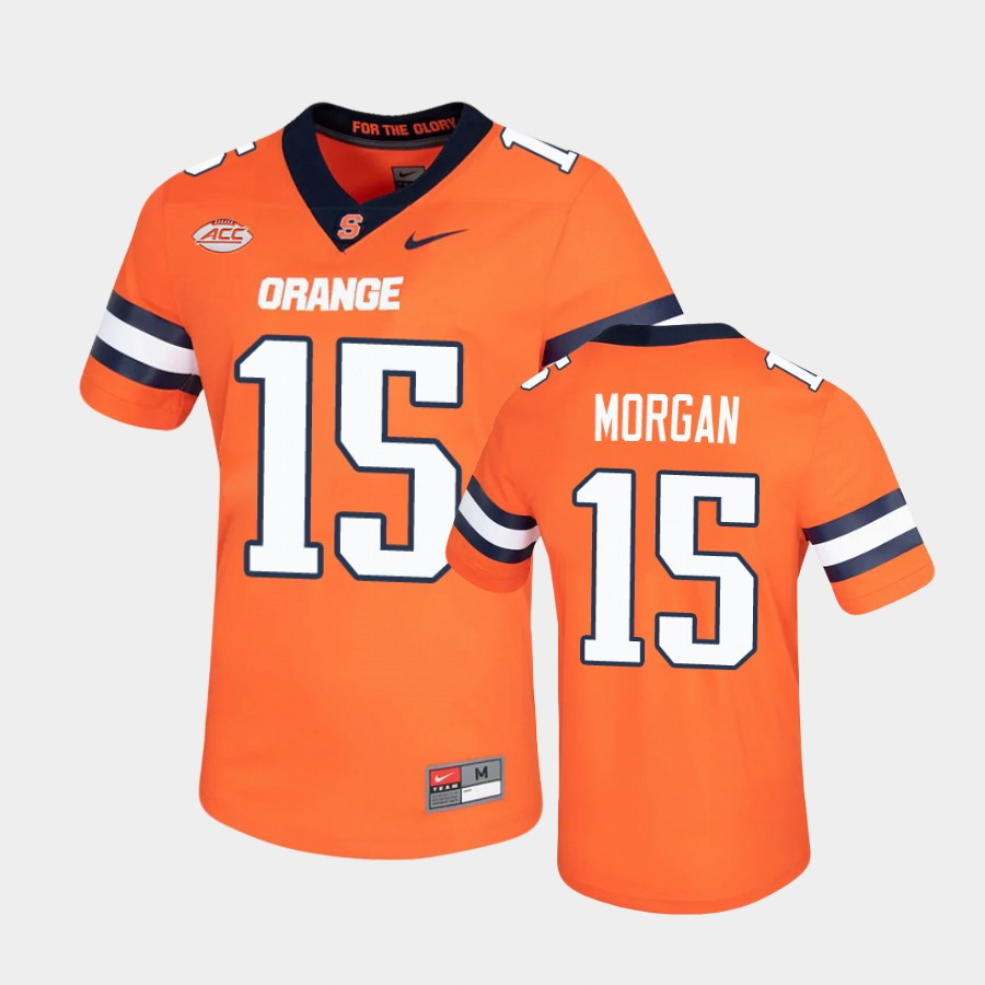 Mens Syracuse Orange #15 JaCobian Morgan Nike Orange College Football Game Jersey