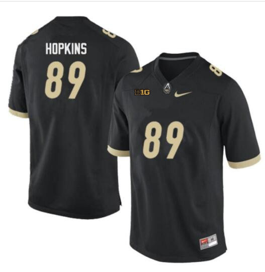 Mens Purdue Boilermakers #89 Brycen Hopkins Nike Black Retro Football Jersey