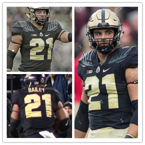 Mens Purdue Boilermakers #21 Markus Bailey Nike Black College Football Game Jersey