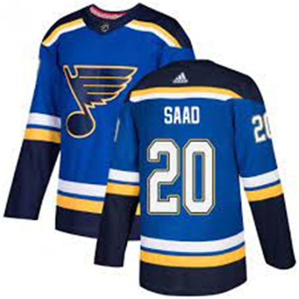 Mens St. Louis Blues #20 Brandon Saad adidas Home Blue Jersey