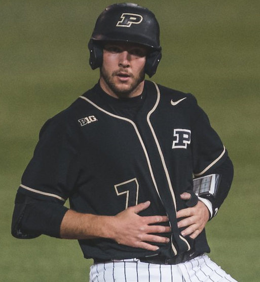 Mens Purdue Boilermakers #7 Zac Fascia Nike 2020 Black P College Baseball Game Jersey 