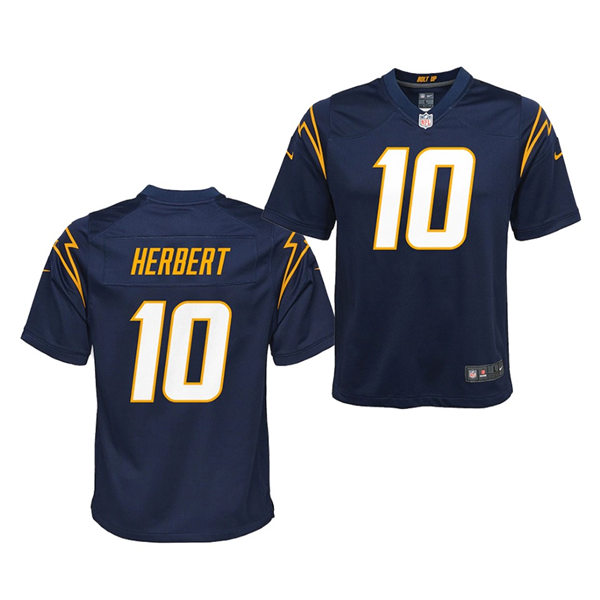 Youth Los Angeles Chargers #10 Justin Herbert Nike Navy Stitched Limited Jersey