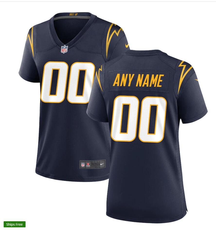 Womens Los Angeles Chargers Custom Nike Navy Limited Jersey