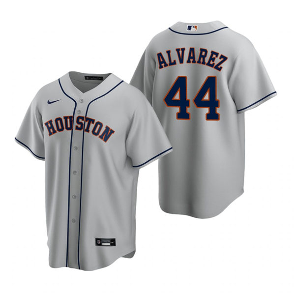 Youth Houston Astros #44 Yordan Alvarez Nike Gray Road Jersey