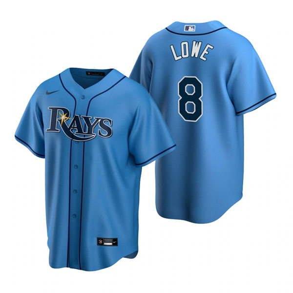 Youth Tampa Bay Rays #8 Brandon Lowe Nike Light Blue Alternate Jersey