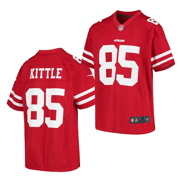 Youth San Francisco 49ers #85 George Kittle Nike Scarlet Limited Player Jersey