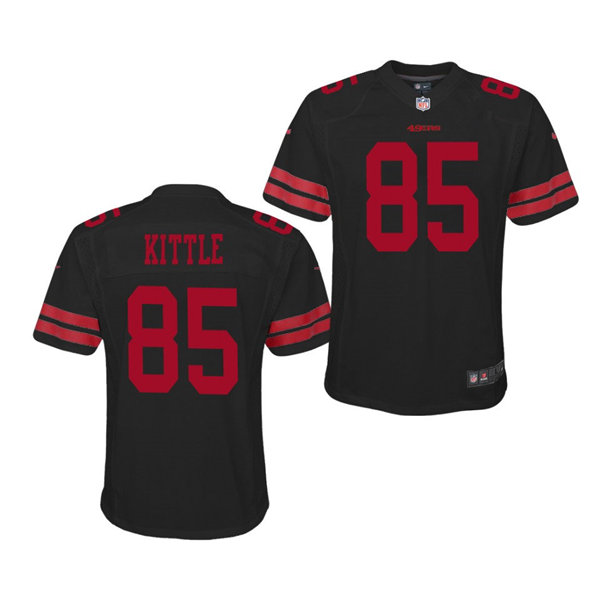 Youth San Francisco 49ers #85 George Kittle Nike Black Limited Player Jersey