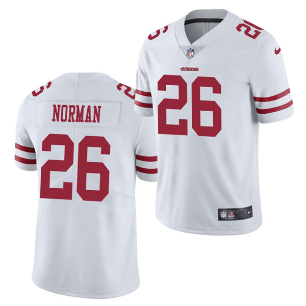 Youth San Francisco 49ers #26 Josh Norman Nike White Limited Player Jersey 