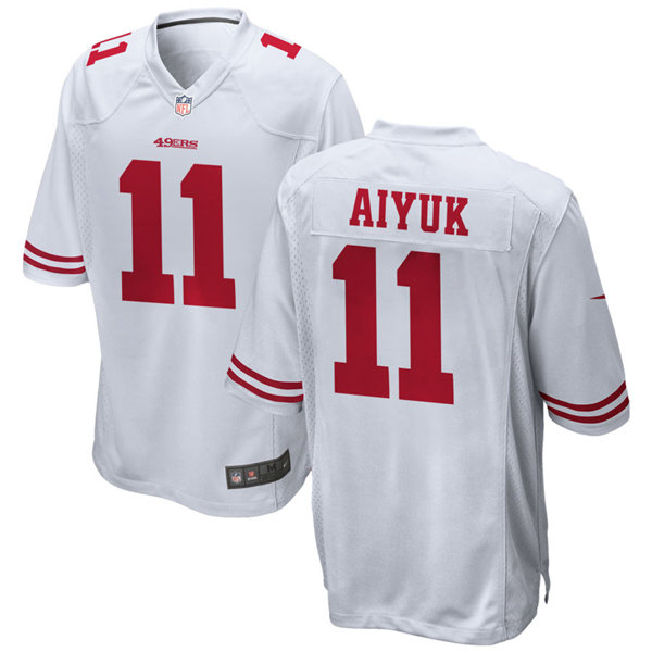 Youth San Francisco 49ers #11 Brandon Aiyuk Nike White Limited Player Jersey 