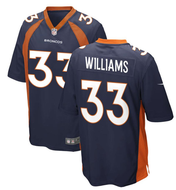 Youth Denver Broncos #33 Javonte Williams Nike Navy Limited Player Jersey