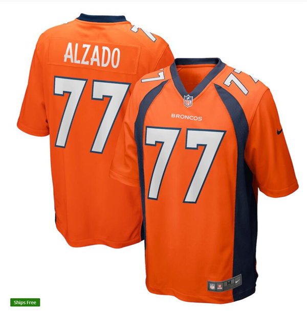 Mens Denver Broncos Retired Player #77 Lyle Alzado Nike Orange Vapor Untouchable Limited Jersey