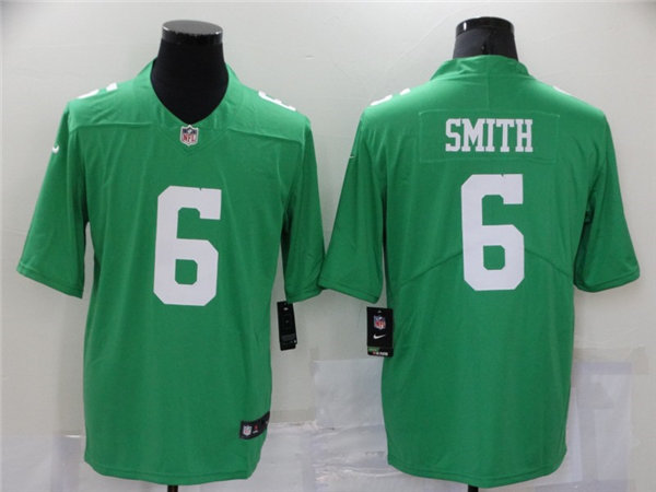 Mens Philadelphia Eagles #6 DeVonta Smith Nike Kelly Green NFL Color Rush Jersey