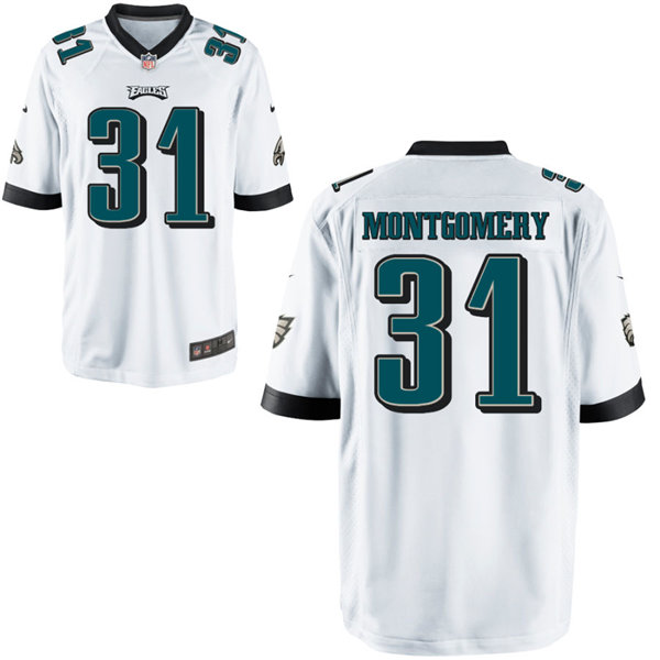 Youth Philadelphia Eagles Retired Player #31 Wilbert Montgomery Nike White Limited Jersey 