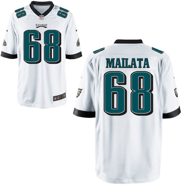 Youth Philadelphia Eagles #68 Jordan Mailata Nike White Limited Jersey 
