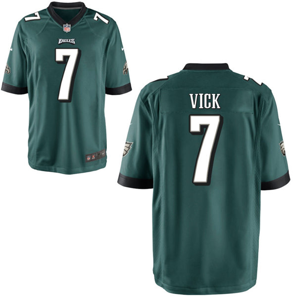 Youth Philadelphia Eagles Retired Player #7 Michael Vick Nike Midnight Green Limited Jersey 