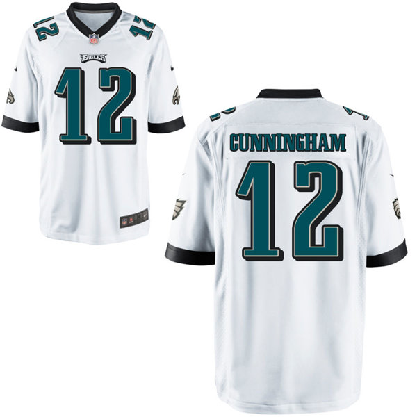 Youth Philadelphia Eagles #12 Randall Cunningham Nike White Limited Jersey 