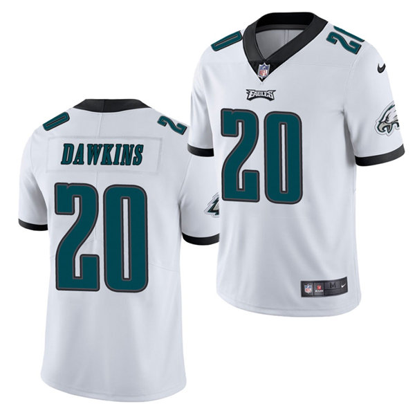 Youth Philadelphia Eagles Retired Player #20 Brian Dawkins Nike White Limited Jersey 