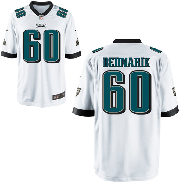 Youth Philadelphia Eagles Retired Player #60 Chuck Bednarik Nike White Limited Jersey 