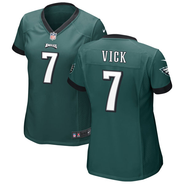 Womens Philadelphia Eagles Retired Player #7 Michael Vick Nike Midnight Green Limited Jersey 