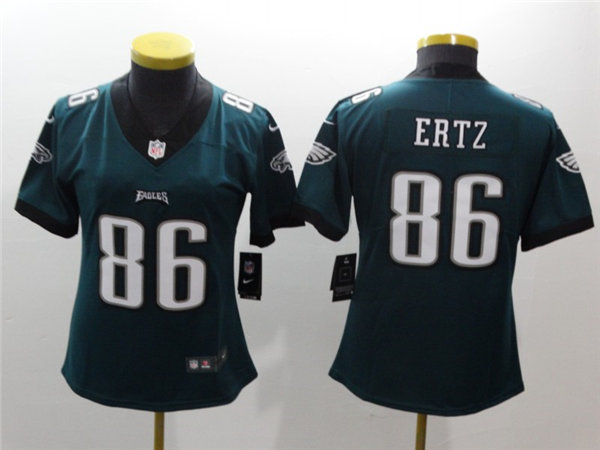 Womens Philadelphia Eagles #86 Zach Ertz Nike Midnight Green Limited Jersey 