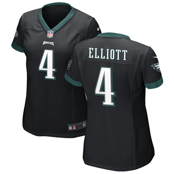 Womens Philadelphia Eagles #4 Jake Elliott Nike Black Limited Jersey 