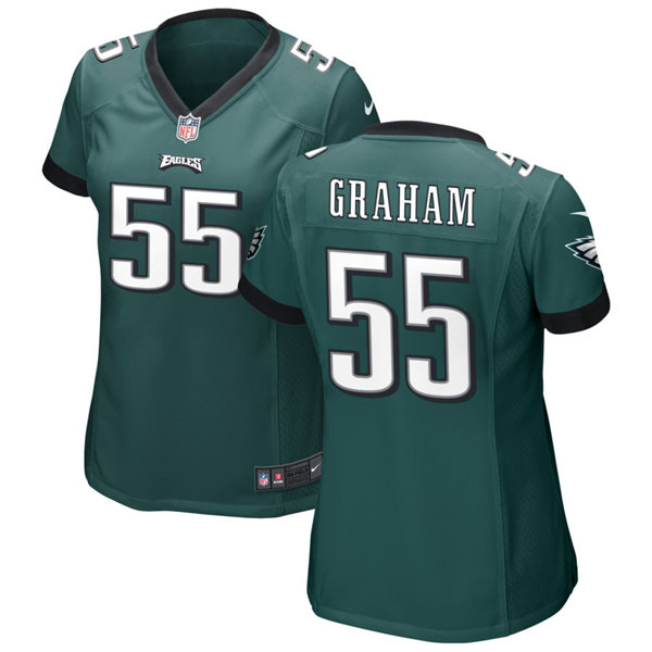 Womens Philadelphia Eagles #55 Brandon Graham Nike Midnight Green Limited Jersey 