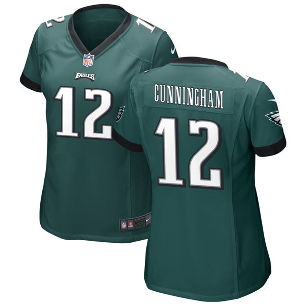 Womens Philadelphia Eagles #12 Randall Cunningham Nike Midnight Green Limited Jersey 