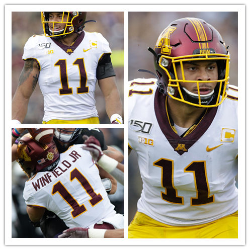 Mens Minnesota Golden Gophers #11 Antoine Winfield Jr. Nike 2020 White Untouchable College Football Game Jersey