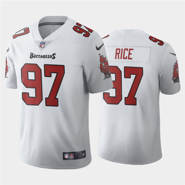 Youth Tampa Bay Buccaneers Retired Player #97 Simeon Rice Nike White Limited Jersey
