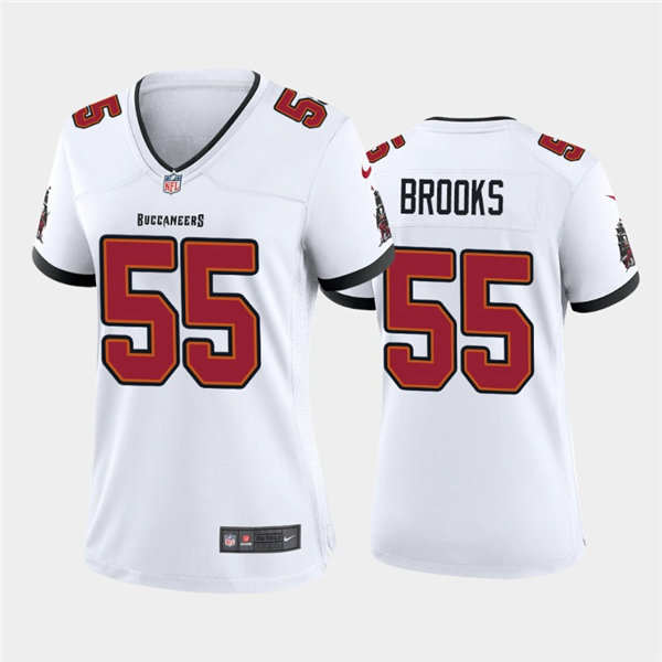 Womens Tampa Bay Buccaneers Retired Player #55 Derrick Brooks Nike White Limited Jersey