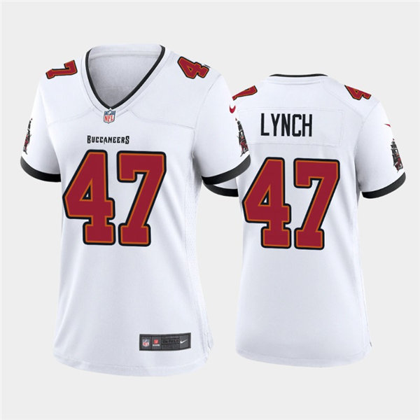 Womens Tampa Bay Buccaneers Retired Player #47 John Lynch Nike White Limited Jersey