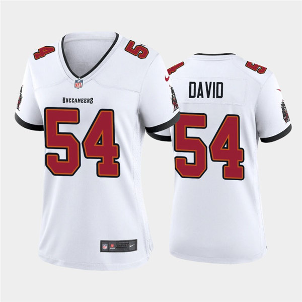 Womens Tampa Bay Buccaneers Retired Player #54 Lavonte David Nike White Limited Jersey