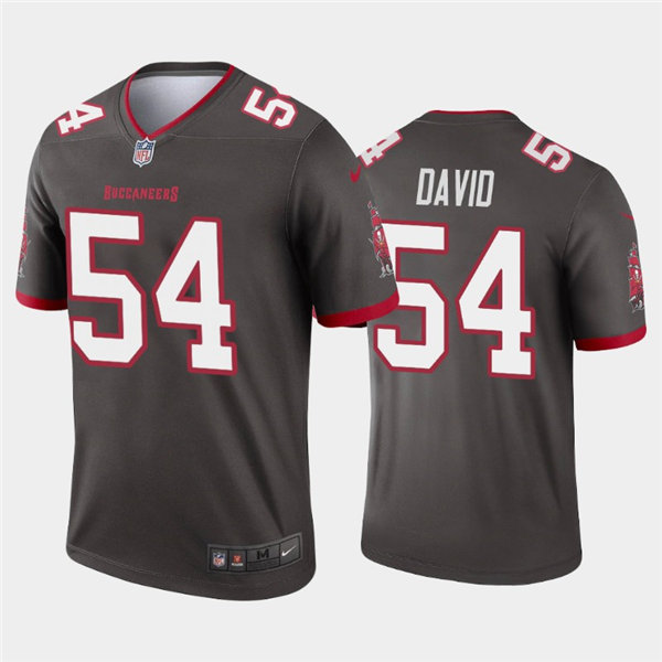 Mens Tampa Bay Buccaneers #54 Lavonte David Nike Pewter Alternate Vapor Limited Jersey