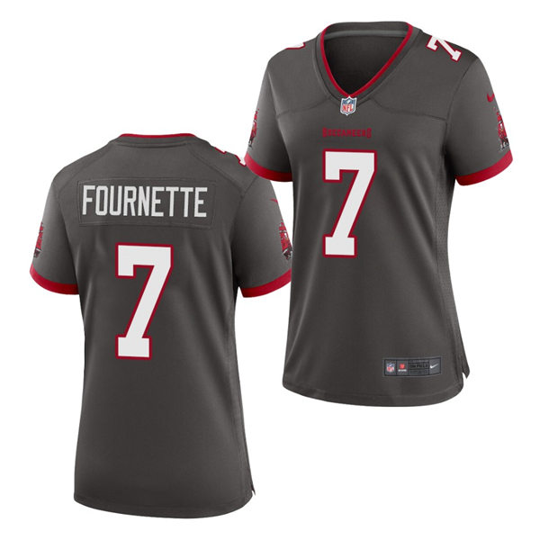 Womens Tampa Bay Buccaneers #7 Leonard Fournette Nike Pewter Alternate Limited Jersey
