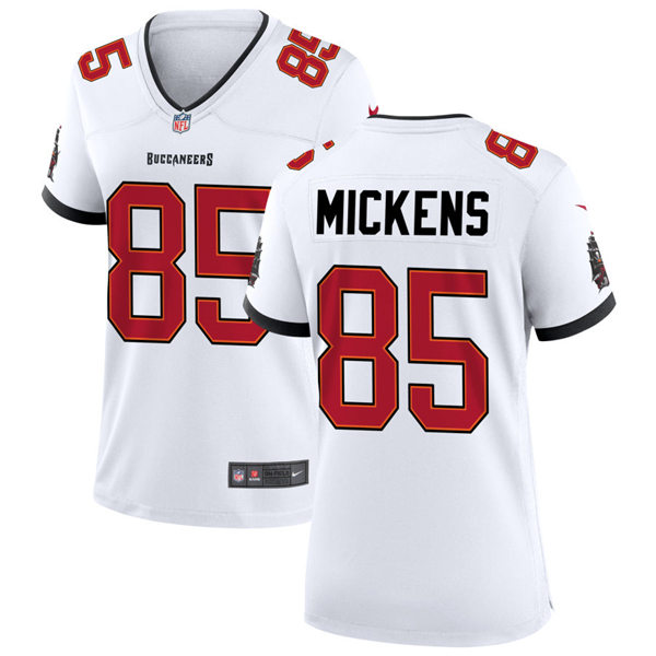 Womens Tampa Bay Buccaneers #85 Jaydon Mickens Nike Road White Limited Jersey