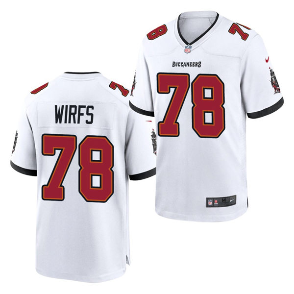 Womens Tampa Bay Buccaneers #78 Tristan Wirfs Nike Road White Limited Jersey