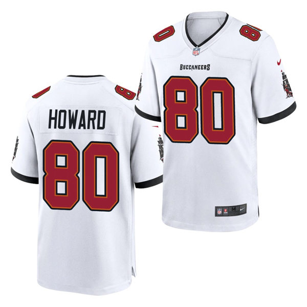 Mens Tampa Bay Buccaneers #80 O.J. Howard Nike Road White Vapor Limited Jersey