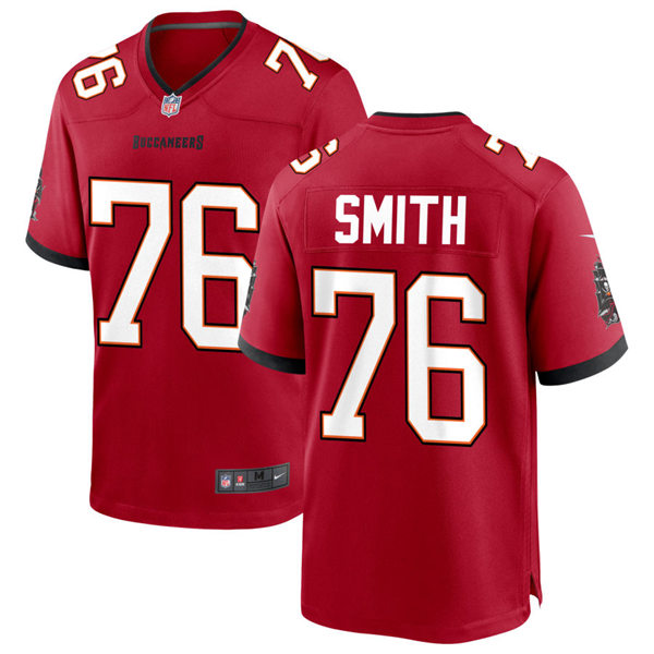 Mens Tampa Bay Buccaneers #76 Donovan Smith Nike Home Red Vapor Limited Jersey