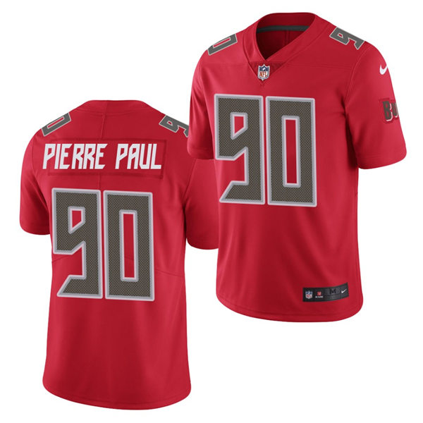 Mens Tampa Bay Buccaneers #90 Jason Pierre-Paul Nike Red Color Rush Vapor Limited Jersey
