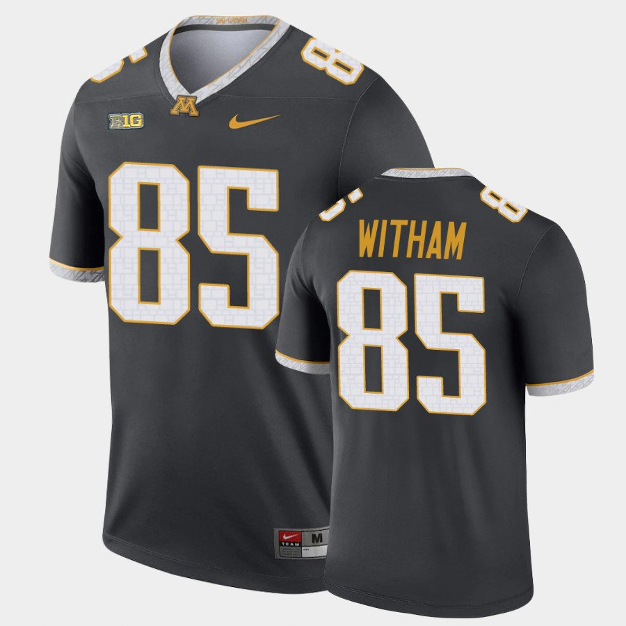 Mens Minnesota Golden Gophers #85 Bryce Witham Nike Gray Alternate Legend College Football Jersey