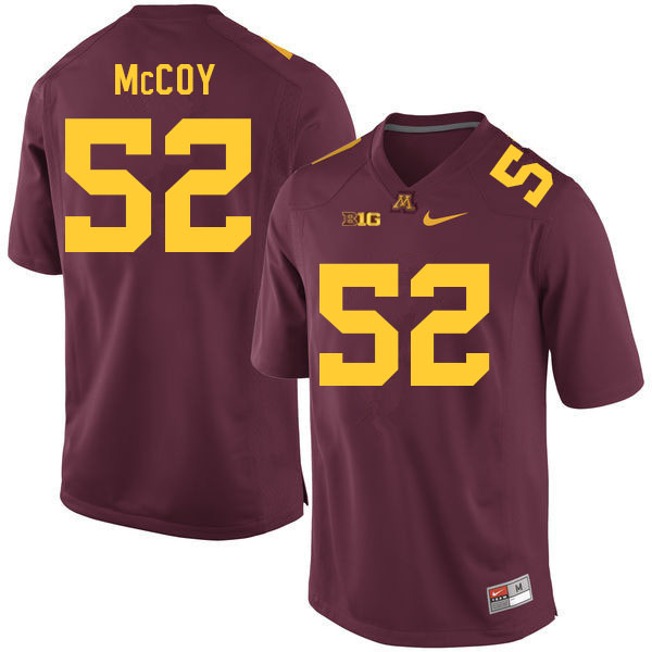 Mens Minnesota Golden Gophers #52 Luther McCoy Nike 2018 Maroon Gold College Football Jersey