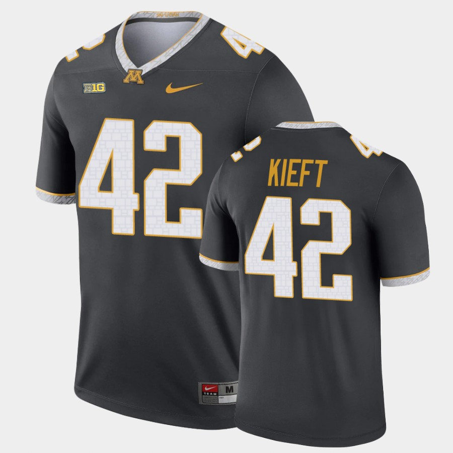 Mens Minnesota Golden Gophers #42 Ko Kieft Nike Gray Alternate Legend College Football Jersey